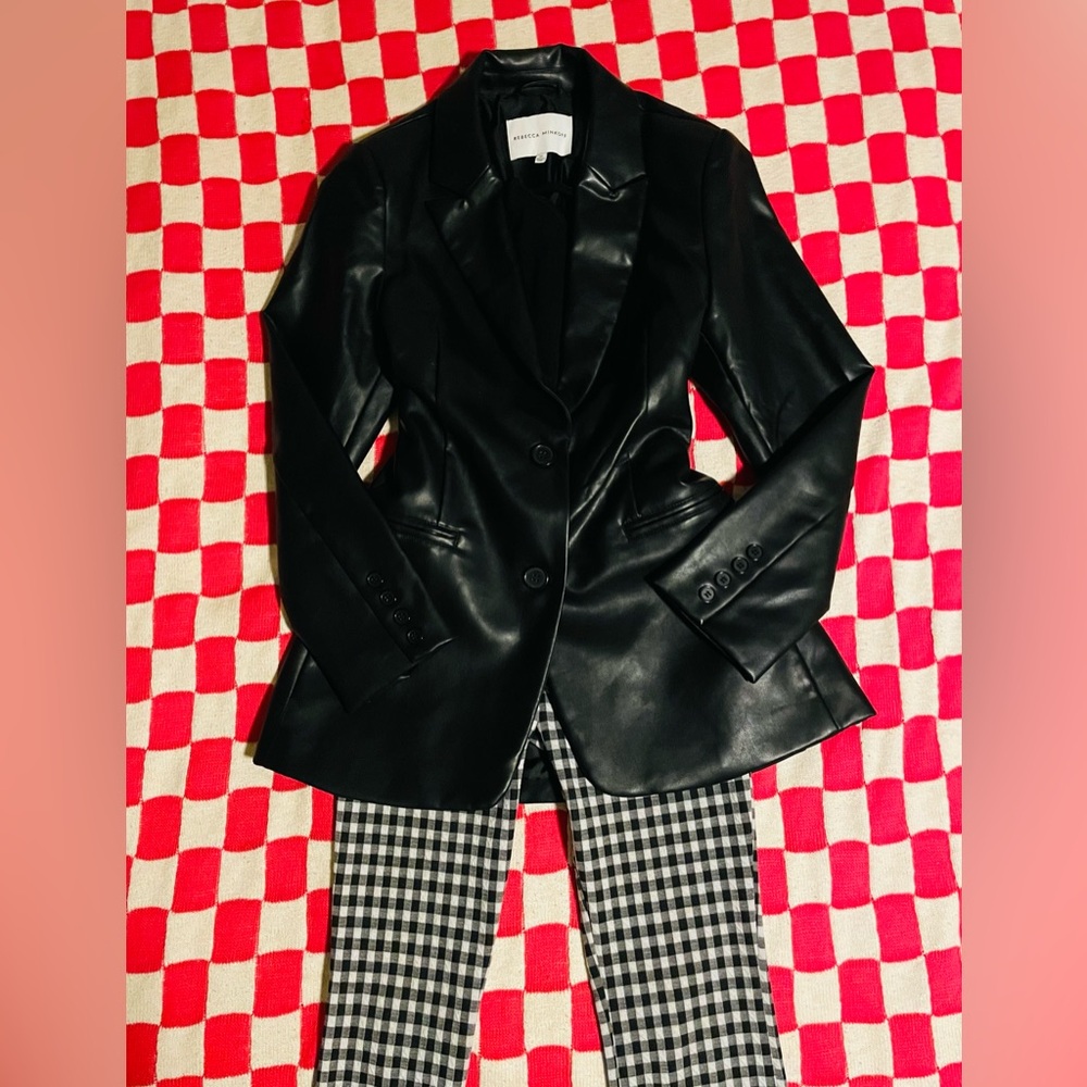 Urban Outfitters Gingham Checker Black & White Fit to Flare Pants - Size S